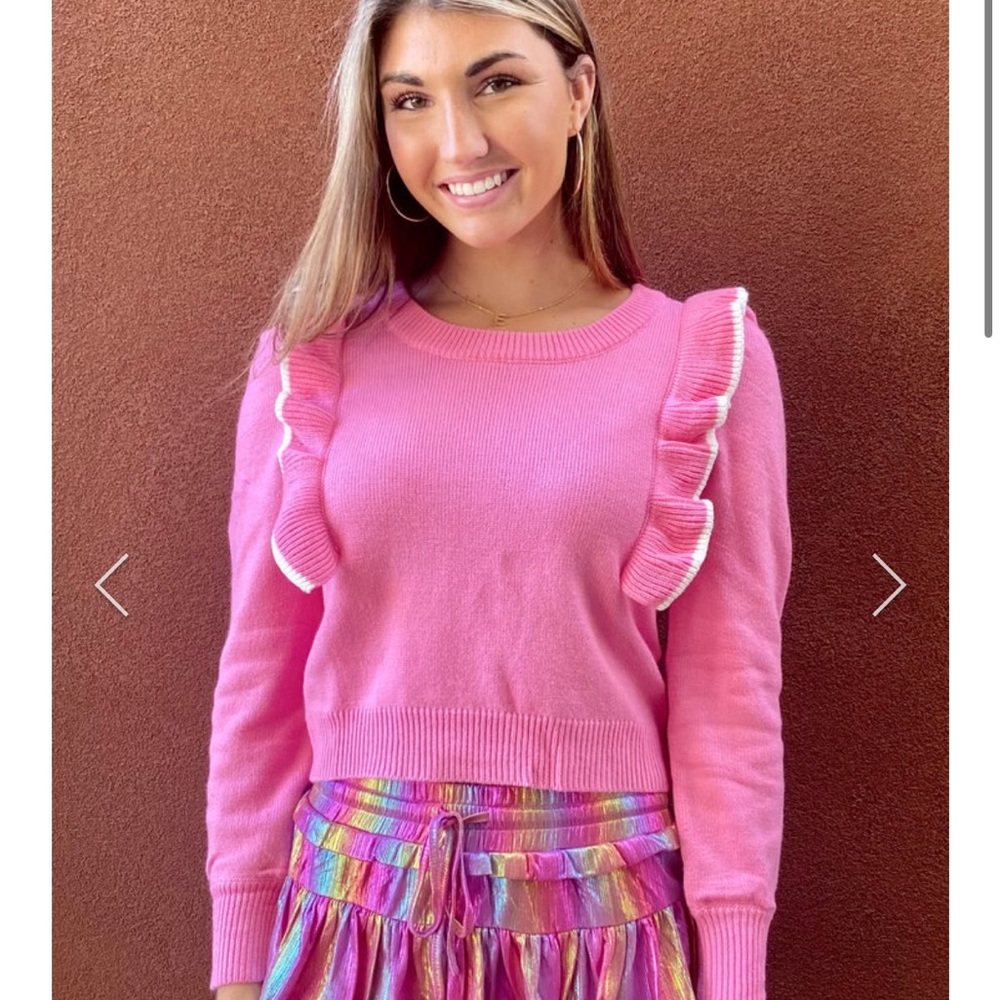 Day + Moon Ruffle Sweater M - Picture 2 of 7